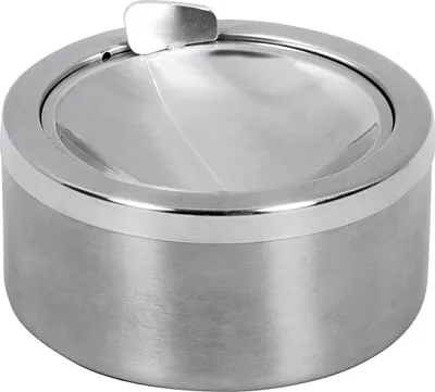 Image de APS Cendrier inox mat 7cm Ø12cm