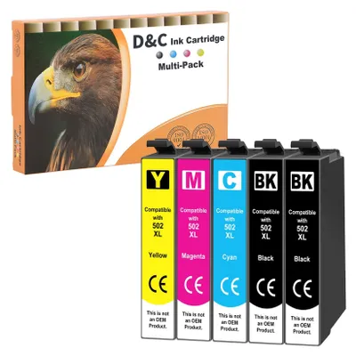 Immagine prodotto di Cartucce d'inchiostro 502XL compatibili con Epson 502 XL