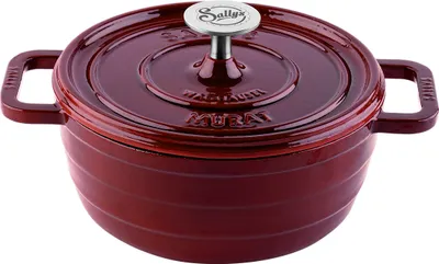 Produktbild von Sallys Gusseisentopf Medium - Bordeaux