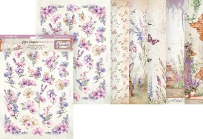 Produktbild von Motiv-Strohseiden  Sortiment "Lavender, DIN A4