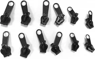 Produktbild von INF 12er-Pack Universal-Reißverschlussschieber - Größen #5, #8