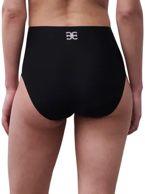 Produktbild von Chantelle Slip, Softstretch, hohe Taille, schwarz, Monogramm-Muster, Damen