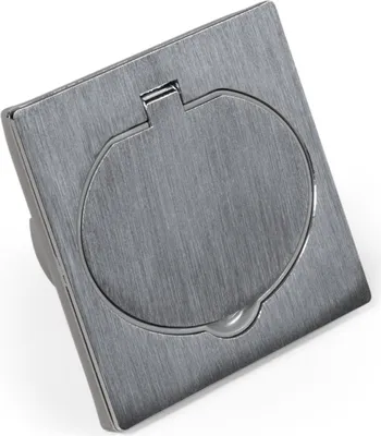 Immagine prodotto di Presa da incasso a pavimento, IP44, acciaio inox, 3680W