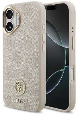 Zdjęcie produktu dla Etui Guess 4G Strass Logo Magsafe Na Iphone 17 - Różowe