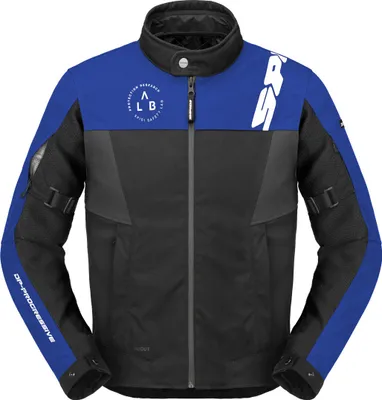 Immagine prodotto di Giacca da moto in tessuto impermeabile Spidi Corsa H2Out, nero/blu, L