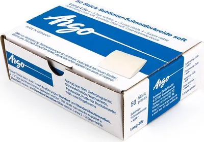 Obrázok produktu pre Krajčírska krieda sublimačná miznúca Argo biela 50ks