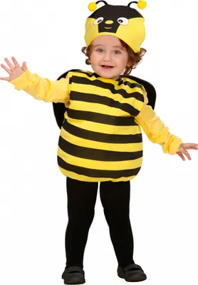 Produktbild von Puffy Bienchen Overall Kostüm für Kleinkinder - Tierkostüm Größe: 90-104 cm / 1-3 Jahre