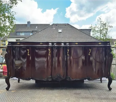 Produktbild von Casa Padrino Luxus Barock Sideboard mit 4 Türen Dunkelbraun 240 cm - Barock Möbel