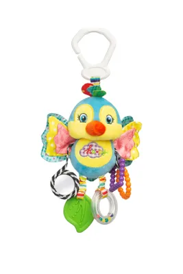 Produktbild von SENSILLO - Rassel Baby, Kuscheltier Babyspielzeug mit Rassel, Motorikspielzeug, Vogel
