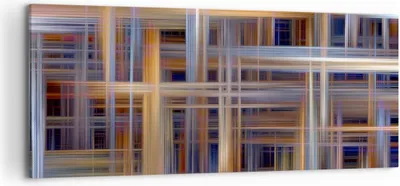Produktbild von Bild auf Leinwand - Leinwandbild - Abstraktion modern - 120x50cm - Wand Bild - Wanddeko - Leinwanddruck - Bilder - Kunstdruck - Wanddekoration - Leinwand bilder - Wandkunst - AB120x50-3430