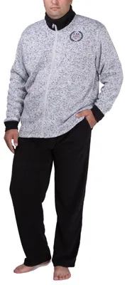 Produktbild von SLOUCHER  Fleece Anzug Hausanzug für Herren in Übergröße ; grau , 4XL