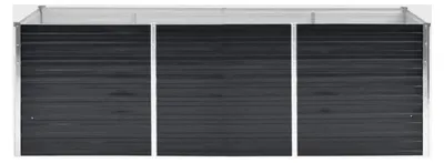 Produktbild von Garten-Hochbeet Anthrazit 240 x 80 x 77 cm aus verzinktem Stahl
