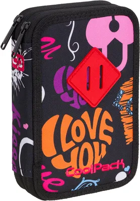 Produktbild von COOLPACK 2-FACH 35-teilig Mäppchen Federmappe Federtasche Federmäppchen Schule Jugendliche bunt