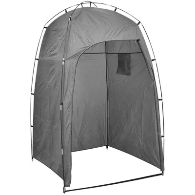 Image de vidaXL Tente de douche/toilettes/vestiaires Gris