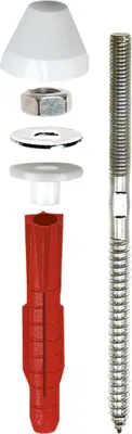 Produktbild von TOX Urinal- & Waschtischbefestigung Piss-Fix XL M10 weiß 10 Stk