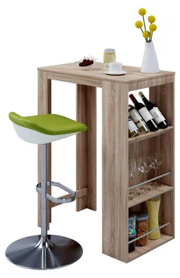 Produktbild von Bartisch mit Stauraum | Hoher Tisch | Maße H. 110 x B. 80 x T. 50 cm