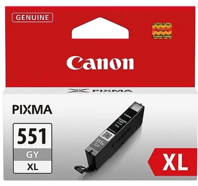 Produktbild von Canon CLI-551XL GY w/sec, Hohe (XL-) Ausbeute, Grau, Tinte auf Pigmentbasis, 1 Stück(e)