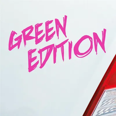 Produktbild von Auto Aufkleber Green Edition Auto Car Tuning Motorrad 15x7 cm Pink Sticker Heckscheibenaufkleber