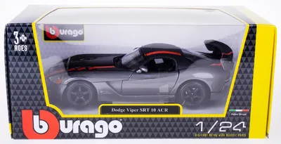 Obrázok produktu pre BBURAGO Dodge Viper SRT 10 ACR, Model športového automobilu, predmontovaný, 1:24, Dodge Viper SRT 10 ACR, Akékoľvek pohlavie, Kov, Plast