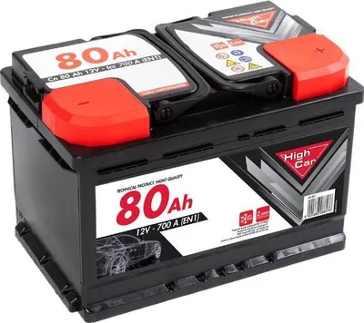 Productafbeelding van HIGH CAR Startaccu 12V 80Ah 640A/EN voor auto, vrachtwagen