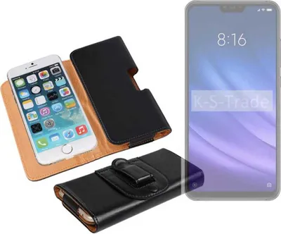 Produktbild von K-S-Trade Schützhülle Handyhülle kompatibel mit Xiaomi Mi 8 lite Holster Gürtel Tasche Schutzhülle Handy-Tasche Smartphone Case Seitentasche