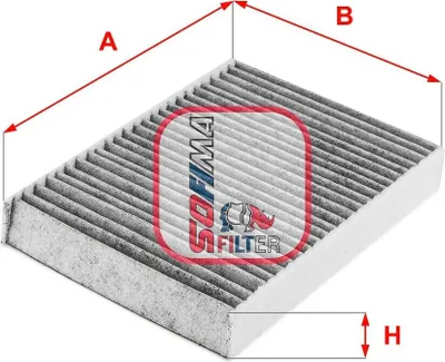 Produktbild von SOFIMA S 4245 CA Innenraumfilter Pollenfilter für JEEP Compass (MP, M6) Aktivkohle