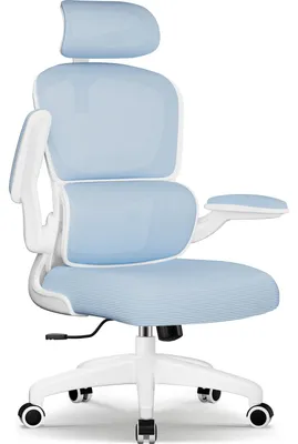 Obrázek produktu pro Ergonomická kancelářská židle s nastavitelnou opěrkou hlavy, podloketníky a bederní opěrkou, nosnost až 150 kg