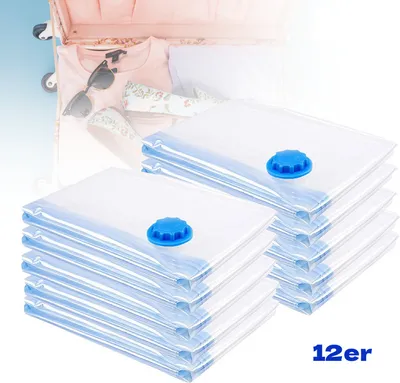 Produktbild von Jopassy 12 kusov úložných vreciek vákuové vrece na šatník vákuové vrece vákuové vrece vákuové vrece 80x120cm