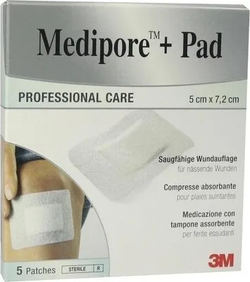 Productafbeelding van 3M 3562NP, 5 x 7 cm, Rechthoekig, Vlies, Polyester, CE-markering, 5 stuks