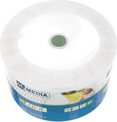Immagine prodotto di Płyty CD-R MyMedia 700MB Wide White Inkjet Printable Wrap (fuso 50)