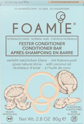 Zdjęcie produktu dla Foamie, Shake Your Coconuts, Hair Conditioner Bar, For Shine, 80 g