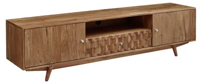 Immagine prodotto di MASSIVMOEBEL24 | mobile TV in legno di Acacia 188x40x48 Acacia naturale laccato MOSAYK #105
