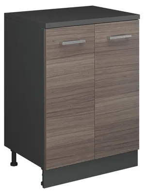 Image de Armoire d'extension Vicco Rion Gris noble/Anthracite 60x46cm sans pente avec 2 portes, Model 60800