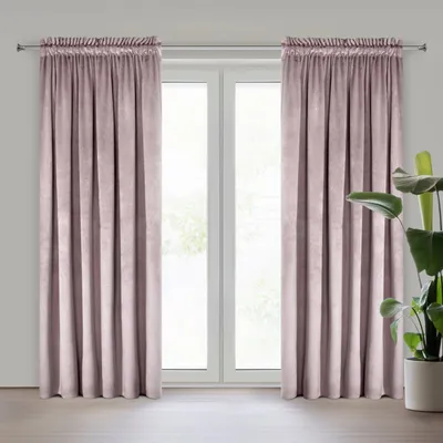 Produktbild von Samtvorhang ROSA rosa 140x270 cm Kräuselband