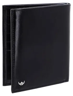 Produktbild von Leder Kartenetui Colorado RFID Protect Kombischeintasche ohne Münzfach 1255 Schwarz