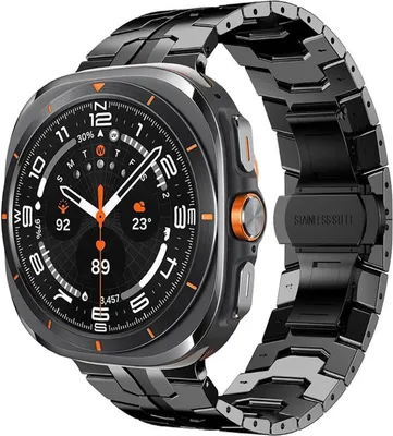 Obrázek produktu pro Pro Samsung Galaxy Watch 8 / 8 Classic xDfind náramek z nerezové oceli s motýlkovým zapínáním černý