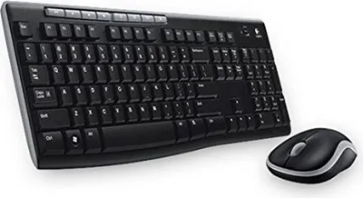 Produktbild von Logitech MK270, Volle Größe (100%), Kabellos, RF Wireless, QWERTZ, Schwarz, Maus enthalten