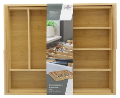 Immagine prodotto di Zeller Present Besteckkasten, ausziehbar, Bambus