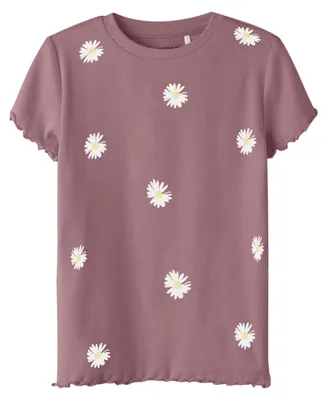 Productafbeelding van Name IT Mädchen Nmfjolemo Ss Slim Top Box, Mesa Rose, 104 cm