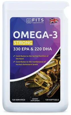Zdjęcie produktu dla Omega-3 Strong – 330 mg EPA i 220 mg DHA – 120 kapsułek żelowych