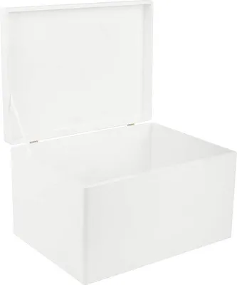 Produktbild von Famanu Aufbewahrungsbox aus Holz mit Deckel - 40 x 30 x 24 cm