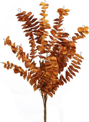 Produktbild von Kunstpflanzen Herbstdeko Zweig Deko Orange 46cm