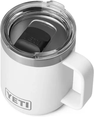 Imagen del producto de Taza de acero inoxidable, con aislamiento al vacío, color blanco, 10 oz (295 ml)