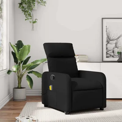 Produktbild von CLORIS Massagesessel Schwarz Kunstleder - Fernsehsesel LL0000257755