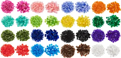 Produktbild von Mini-Mosaik "Big Pack", bunt sortiert, 32 Pack à 25g, 5x5 + 10x10 mm, Stärke 2mm