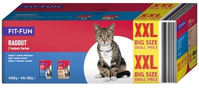 Image de FIT+Fun Ragout, lot multipack XXL 44 x 100 g