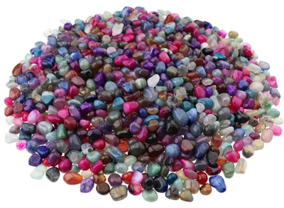 Immagine prodotto di 900 grammi di pietre di achate levigate, ideali per decorazioni e scopi terapeutici