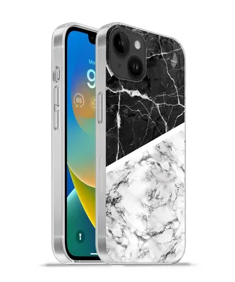 Produktbild von MuchoWow® Handyhülle Schutzhülle Hülle für Apple iPhone 14 Plus - Soft case Marmor - Schwarz - Weiß Silikon Softcase Handy Hülle - Abbildung