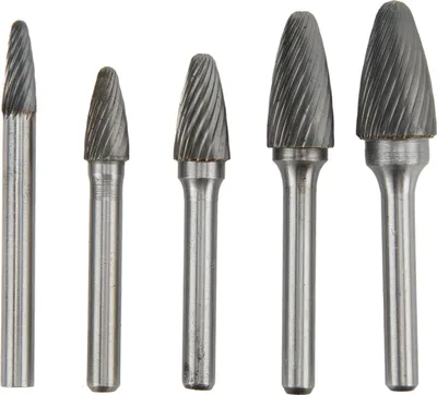 Obrázek produktu pro 5ks karbidových fréz s jednobřitým rotačním pilníkem se stopkou 6mm/0,24in pro gravírování leštění vrtání