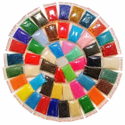 Glasperlen Rocailles 2 mm 11/0, 50 Farben, 500 g, DIY-Schmuck